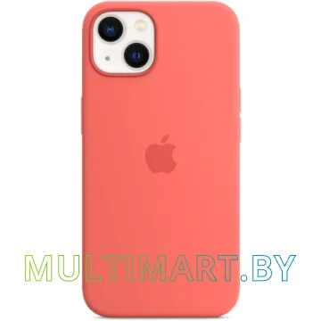 Чехол для телефона Apple MagSafe Silicone Case для iPhone 13 (розовый помело)